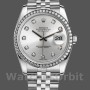 Women's Rolex Datejust 36mm Women's-116244-Silver Dial-Diamonds Silver