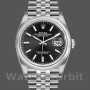 Unisex's Rolex Datejust 36mm Unisex-126200-Black Index Dial-Stainless Steel Black