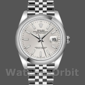 Unisex's Rolex Datejust 36mm Unisex-126200-Silver Dial-Stainless Steel Silver