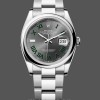 Unisexs Rolex Datejust 36mm Unisex-126200-Stainless Steel-Grey Wimbledon Dial Grey Replica Image
