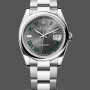 Unisex's Rolex Datejust 36mm Unisex-126200-Stainless Steel-Grey Wimbledon Dial Grey