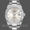 Unisexs Rolex Datejust 36mm Unisex-126200-Stainless Steel-Silver Index Dial Silver Replica Image