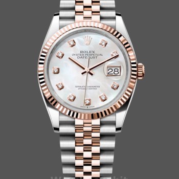 Unisex's Rolex Day Date 36-128238 0051, Yellow Gold, Pave Rainbow Diamond Dial, Fluted Bezel Diamond