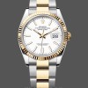 Womens Rolex Datejust 36mm Unisex-126233 0020-White Index Dial White Replica Image
