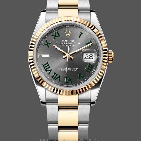 Unisexs Rolex Datejust 36mm Unisex-126233 0036-Slate Grey Dial Grey Replica Image