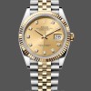 Unisexs Rolex Datejust 36mm Unisex-126233-Champagne Diamond Dial-Fluted Bezel Champagne Replica Image