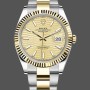 Unisex's Rolex Datejust 36mm Unisex-126233-Champagne Motif Dial Champagne