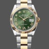Unisexs Rolex Datejust 36mm Unisex-126233-Olive Green Dial-Yellow Gold & Oystersteel Green Replica Image