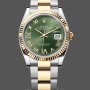 Unisex's Rolex Datejust 36mm Unisex-126233-Olive Green Dial-Yellow Gold & Oystersteel Green