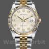 Unisexs Rolex Datejust 36mm Unisex-126233-Silver Jubilee Dial-Fluted Bezel Silver Replica Image