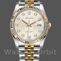 Unisex's Rolex Datejust 36mm Unisex-126233-Silver Jubilee Dial-Fluted Bezel Silver