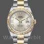 Unisex's Rolex Datejust 36mm Unisex-126233-Silver Roman Numeral Dial Silver