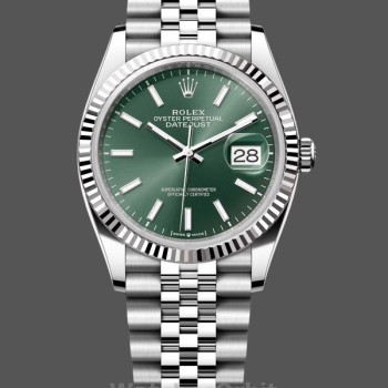 Unisex's Rolex Datejust 36mm Unisex-126234-Stainless Steel-Mint Green Dial Mint Green