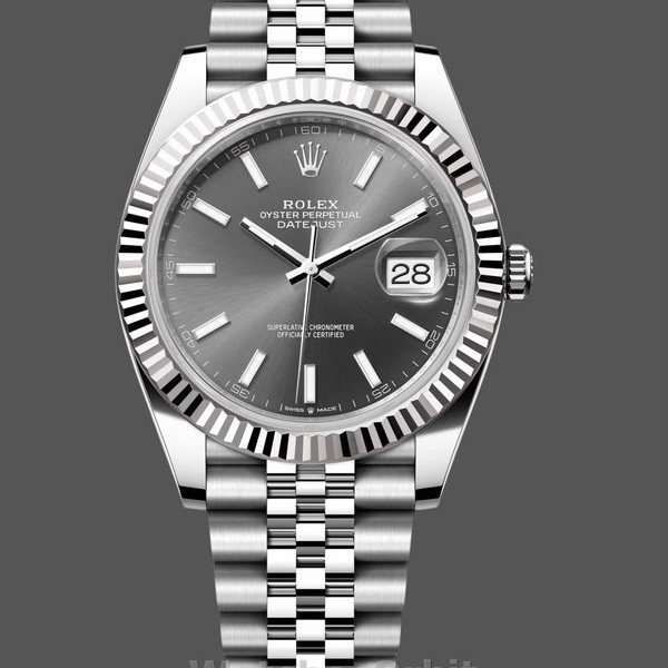 Mens Rolex Datejust-126334 0014, 41mm, Dark Rhodium Grey Dial Replica Watch Image