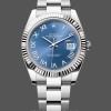 Mens Rolex Datejust 41mm Mens-126334 0025-Fluted Bezel-Blue Roman Numeral Dial Blue Replica Image