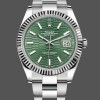 Mens Rolex Datejust 41mm Mens-126334 0029-Fluted Bezel-Green Motif Dial Green Replica Image