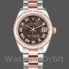Womens Rolex Datejust 31mm Womens-178341-Black Mother‑of‑Pearl Dial MOP Replica Image