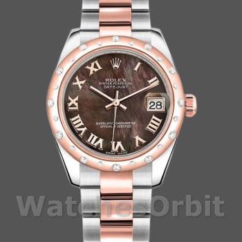 Women's Rolex Datejust 31mm Women's-178341-Black Mother‑of‑Pearl Dial MOP
