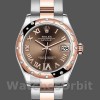 Womens Rolex Datejust-178341, 31mm, Chocolate Brown Roman Numeral Dial, Lady Chocolate Brown Replica Image