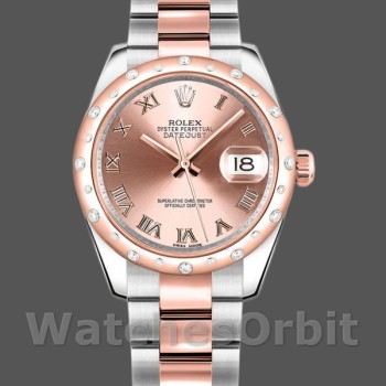 Women's Rolex Datejust 31mm Women's-178341-Pink Roman Numeral Dial Pink