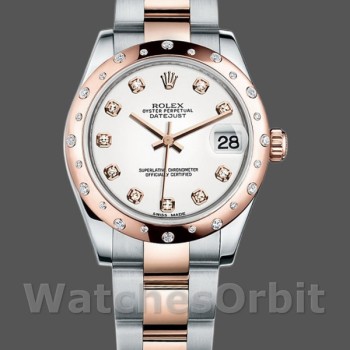 Women's Rolex Datejust 31mm Women's-178341-White Mother‑of‑Pearl Diamonds Dial MOP
