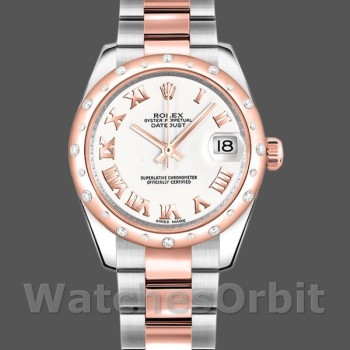 Women's Rolex Datejust 31mm Women's-178341-White Roman Numeral Dial White