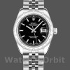 Womens Rolex Datejust 31mm Womens-178344-Black Dial-Stainless Steel Black Replica Image
