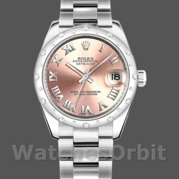 Women's Rolex Datejust 31mm Women's-178344-Pink Roman Dial Pink