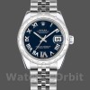Womens Rolex Datejust 31mm Womens-178344-Blue Dial Diamonds-Stainless Steel Blue Replica Image