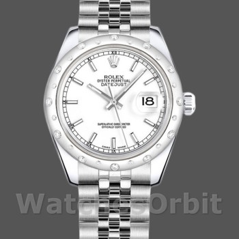 Women's Rolex Datejust 31mm Women's-178344-White Dial-Stainless Steel White