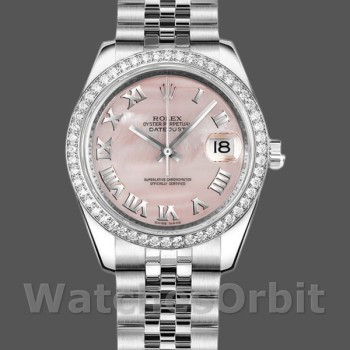 Women's Rolex Datejust 31mm Women's-178384-Pink Mother‑of‑Pearl Dial Pink