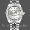 Womens Rolex Datejust-178384, 31mm, Silver Diamonds Dial, Diamond Bezel, Lady Silver Replica Image