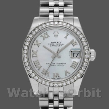 Women's Rolex Datejust 31mm Women's-178384-White Mother‑of‑Pearl Dial MOP