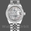 Womens Rolex Datejust 31mm Womens-178384-White Mother‑of‑Pearl Dial-Diamonds MOP Replica Image
