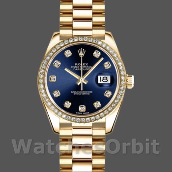 Women's Rolex Datejust 26mm Women's-179138-Blue Diamond Dial Blue