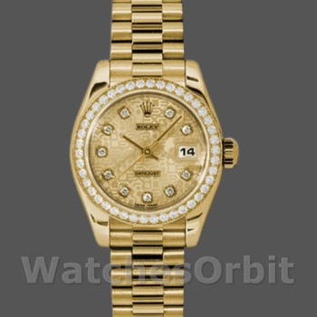 Women's Rolex Datejust 26mm Women's-179138-Champagne Jubilee Dial Champagne