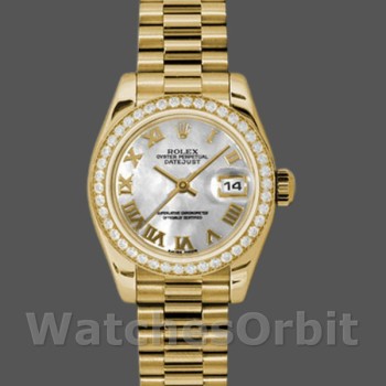 Women's Rolex Datejust-179138, 26mm, White Mother‑of‑Pearl Roman Numeral Dial, Lady MOP