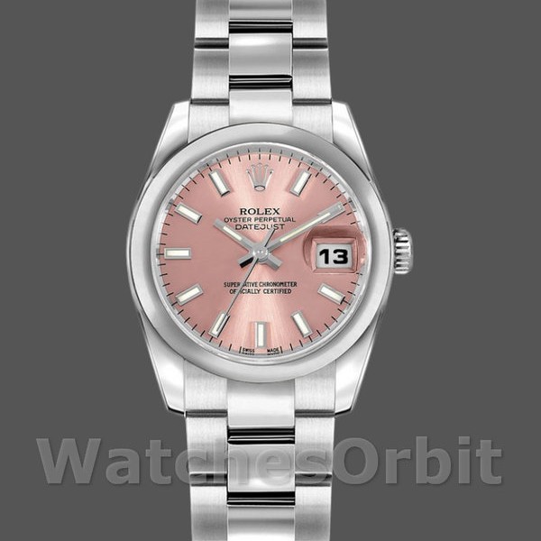 Womens Rolex Datejust 26mm Womens-179160-Pink Index Dial-Domed Bezel Pink Replica Image