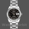 Womens Rolex Datejust 26mm Womens-179160-Black Roman Dial-Sunbeam-Oyster Bracelet Black Replica Image