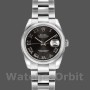 Women's Rolex Datejust 26mm Women's-179160-Black Roman Dial-Sunbeam-Oyster Bracelet Black