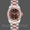 Womens Rolex Datejust 26mm Womens-179161-Chocolate Brown Dial-Stainless Steel & Everose Gold Chocolate Brown Replica Image
