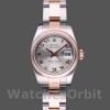 Womens Rolex Datejust 26mm Womens-179161-Silver Concentric Circle Dial-Stainless Steel & Everose Gold Silver Replica Image