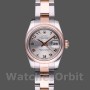 Women's Rolex Datejust 26mm Women's-179161-Silver Concentric Circle Dial-Stainless Steel & Everose Gold Silver