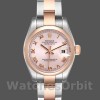 Womens Rolex Datejust 26mm Womens-179161-Pink Roman Dial-Stainless Steel & Everose Gold Pink Replica Image