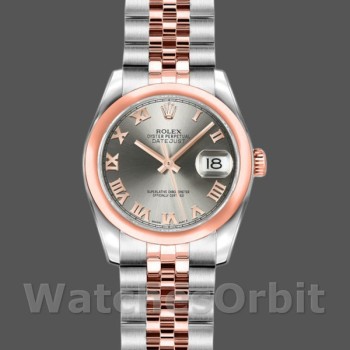 Women's Rolex Datejust 26mm Women's-179161-Steel Roman Dial-Stainless Steel & Everose Gold Steel<br />