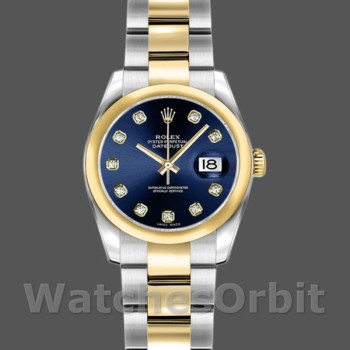 Women's Rolex Datejust-179163, 26mm, Blue Diamond Dial, Domed Bezel, Lady Blue