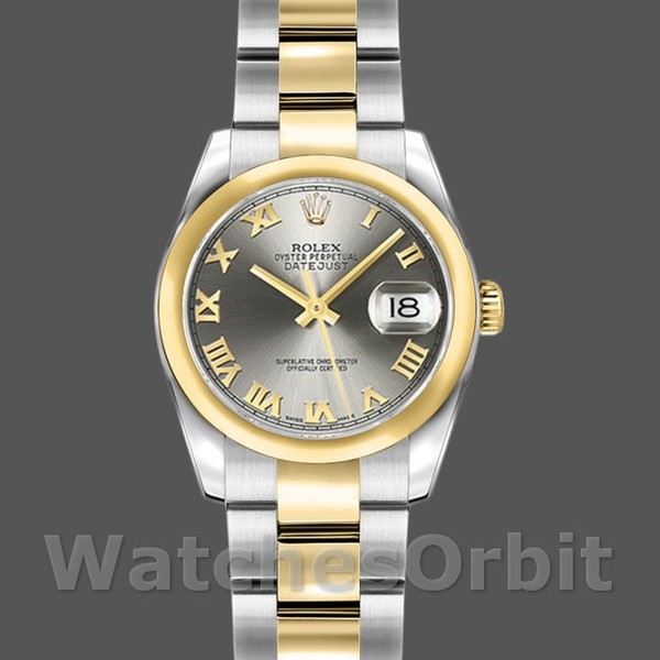 Womens Rolex Datejust 26mm Womens-179163-Grey Dial-Domed Dezel Grey Replica Image