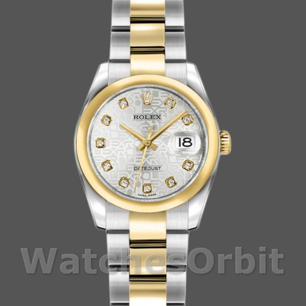 Womens Rolex Datejust-179163, 26mm, Silver Jubilee Dial, Domed Bezel, Lady Silver Replica Image