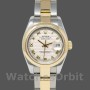 Women's Rolex Datejust-179163, 26mm, Pyramid Ivory Dial, Smooth Bezel, Lady Ivory
