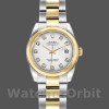 Womens Rolex Datejust 26mm Womens-179163-White Diamond Dial-Domed Dezel White Replica Image